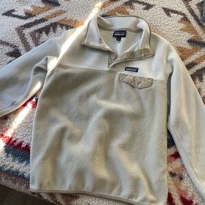 Patagonia Beige Fleece Unisex Pullover